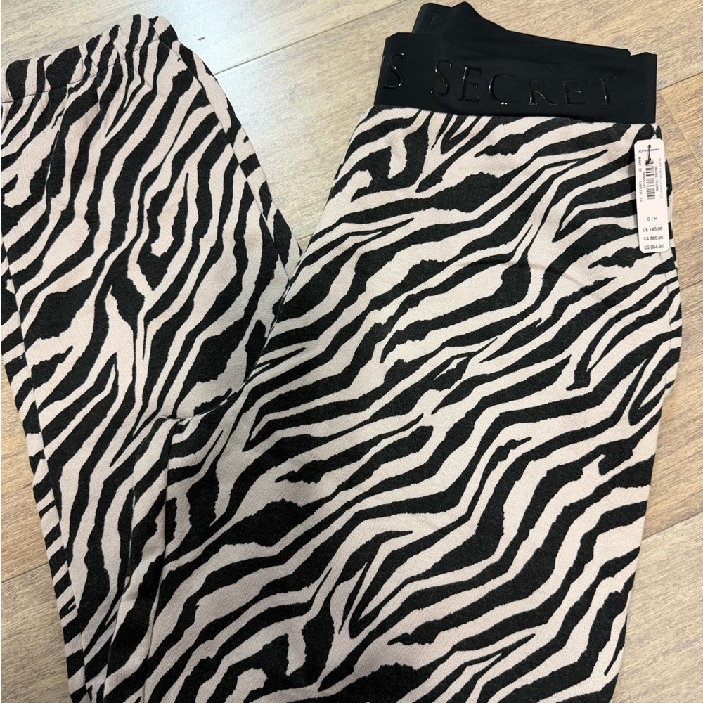 Victoria's Secret Black and White Zebra Pants